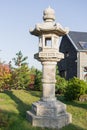 Japan, tÃÂrÃÂ a light basket, light tower traditional lantern made of stone. Royalty Free Stock Photo